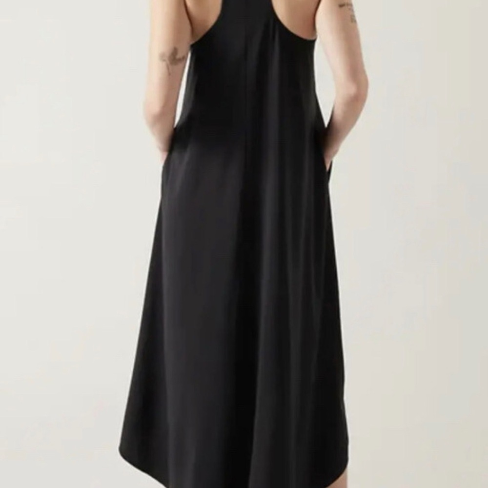 Athleta Black Racerback High-Low Maxi Dress - Picture 6 of 10